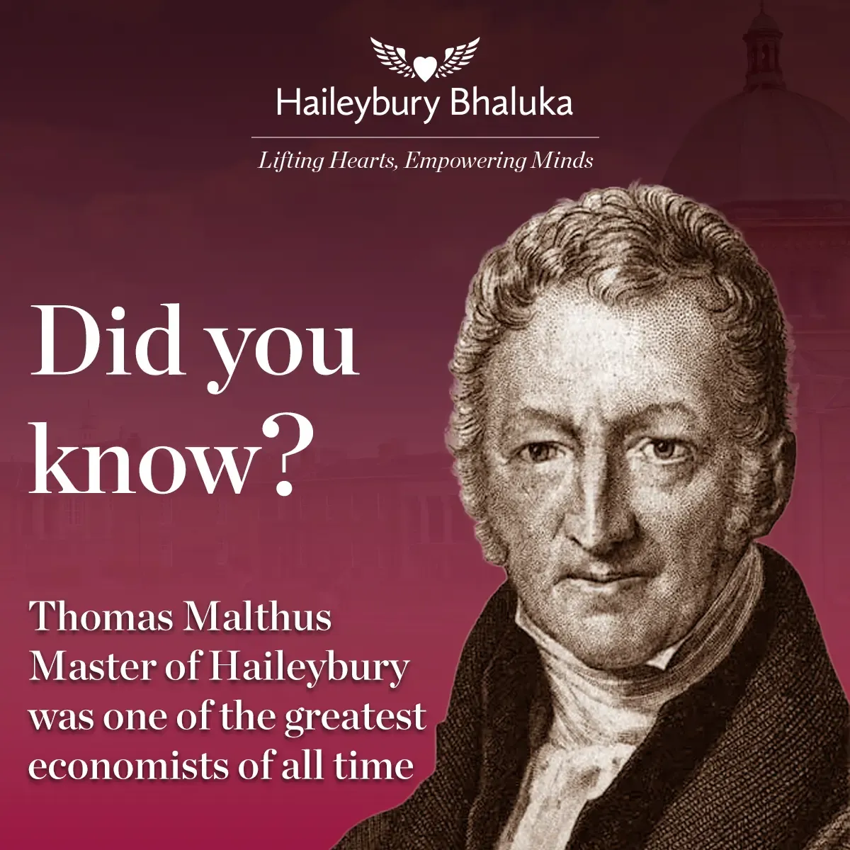 The Reverend Thomas Malthus