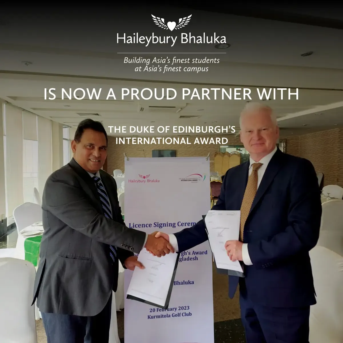 We are delighted to announce that Haileybury Bhaluka will offer The Duke of Edinburgh's International Award programme